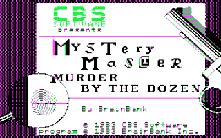 Mystery Master - Murder By The Dozen Title Screen